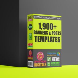 1,900 Banners and Posts Templates